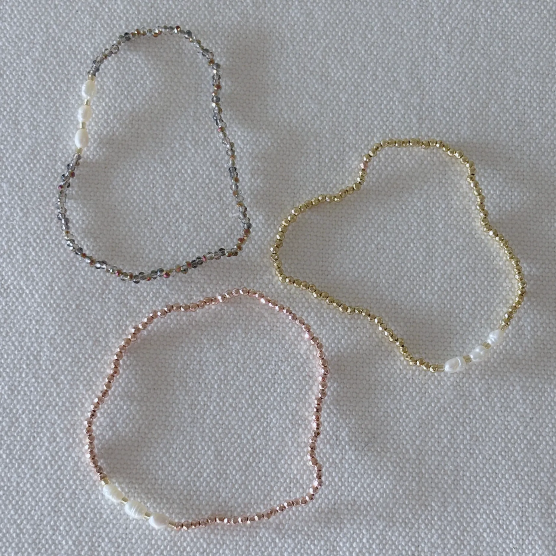 HEI TAI Baby Crystal Bracelet FRESHWATER PEARLS