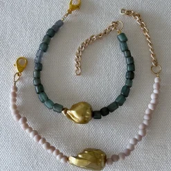 HEI TAI Baroque Bracelet GOLD PEARL
