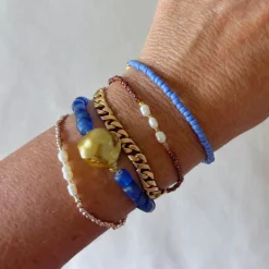 HEI TAI Baroque Bracelet GOLD PEARL