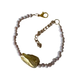 HEI TAI Baroque Bracelet GOLD PEARL