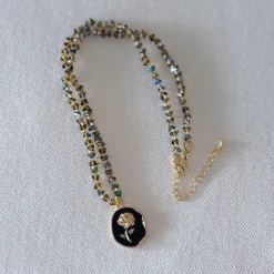 HEI TAI Crystal Necklace FLOWER PENDANT