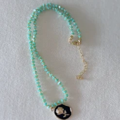 HEI TAI Crystal Necklace FLOWER PENDANT