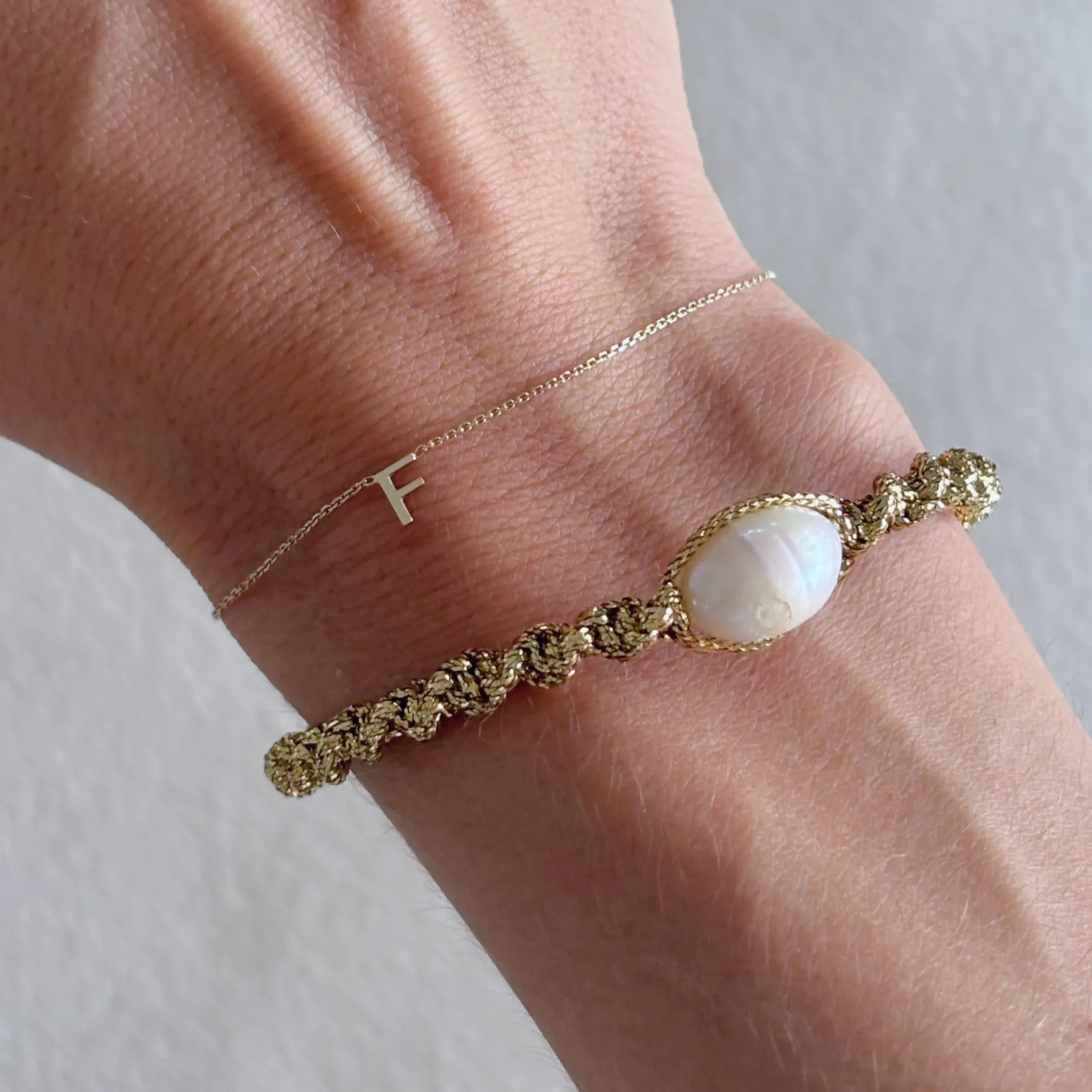 HEI TAI Lucy Gold Bracelet SOLO PEARL