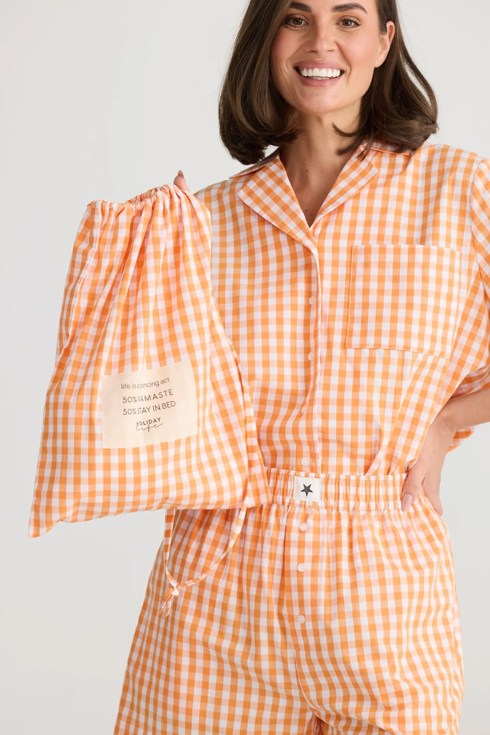 HOLIDAY Stay in Bed Pyjama Set ORANGE