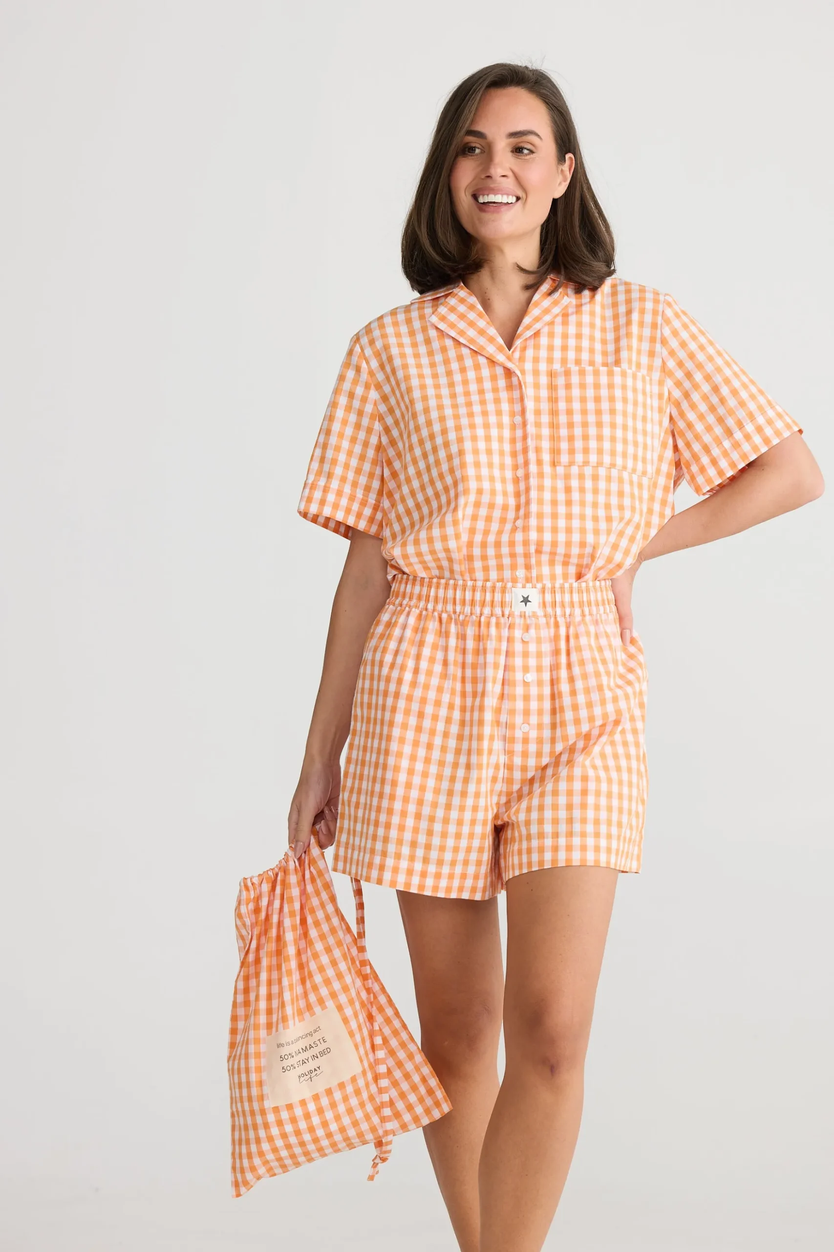 HOLIDAY Stay in Bed Pyjama Set ORANGE
