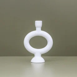INDIGO23 Thea Candlestand Small WHITE