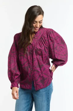 ITALIAN STAR Sybil Blouse FLEUR FUCHSIA