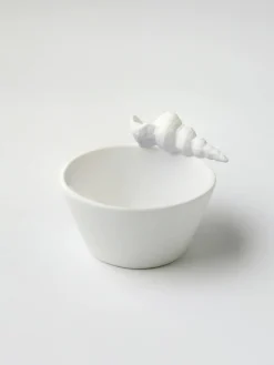 JONES & CO Mini Shell Bowl WHITE