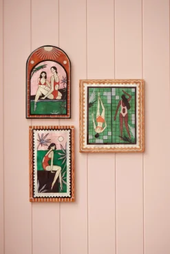 JONES & CO Resort Dangle Wall Art GREEN