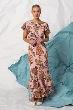 KACHEL Camila Dress CELESTIAL ROSE