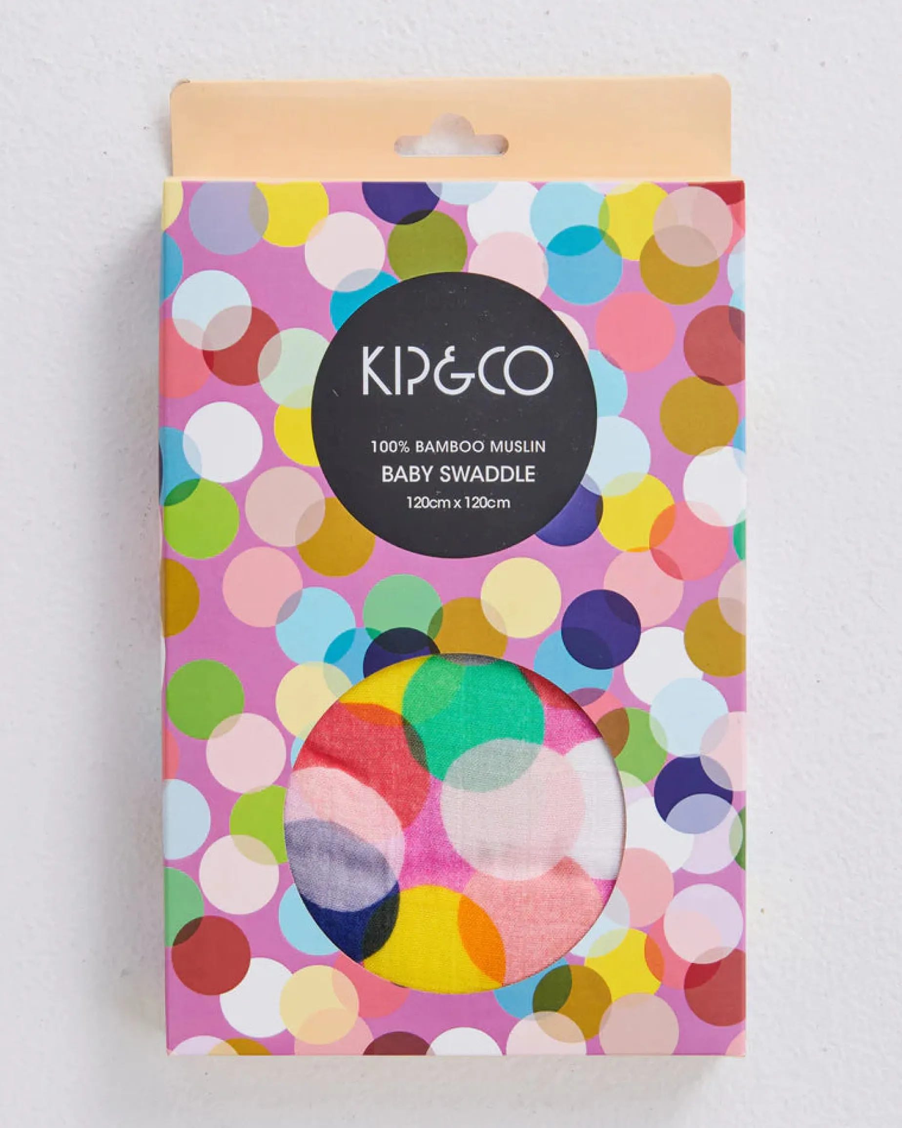 KIP & CO Bamboo Swaddle CONFETTI PINK