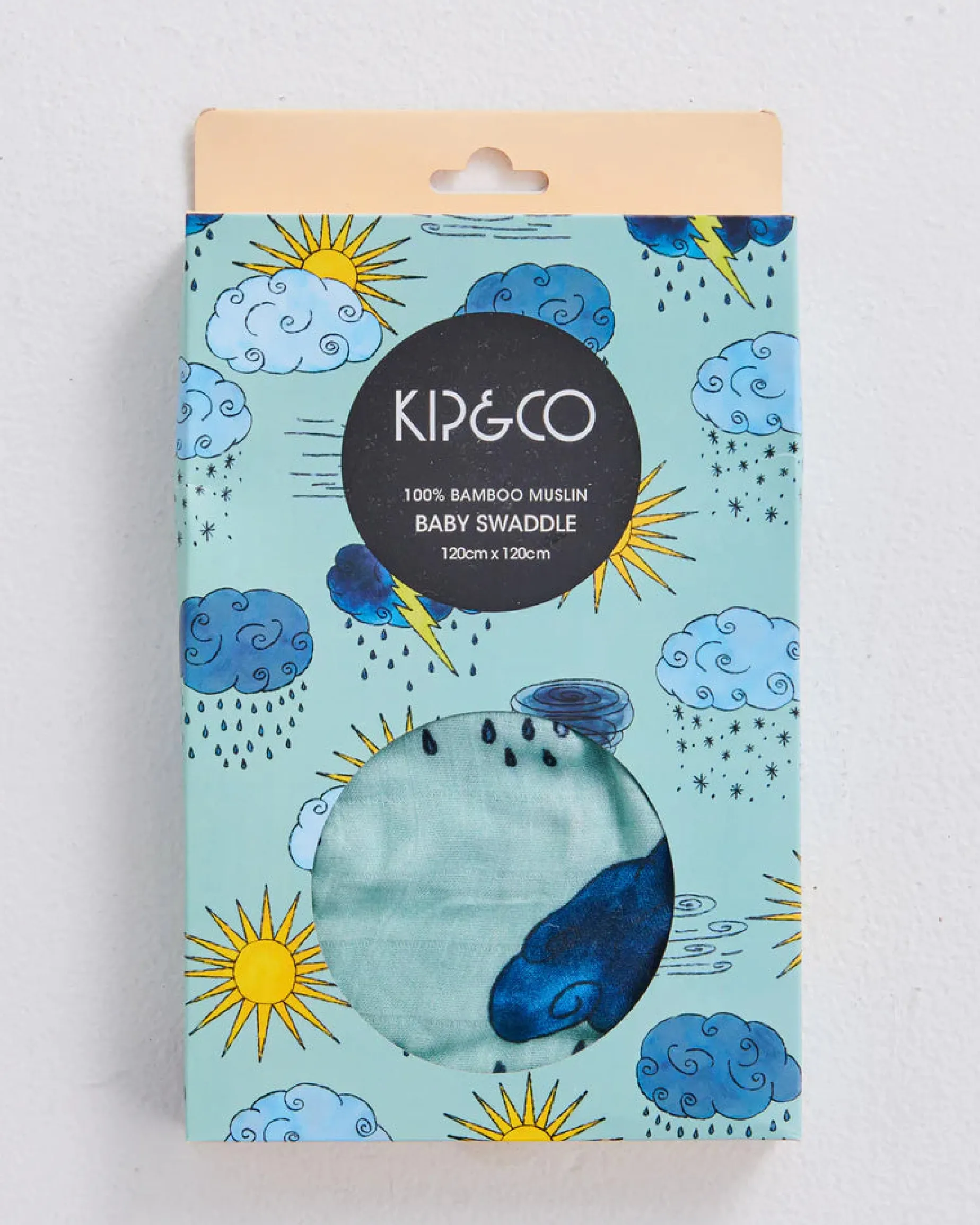 KIP & CO Bamboo Swaddle WEATHER REPORT