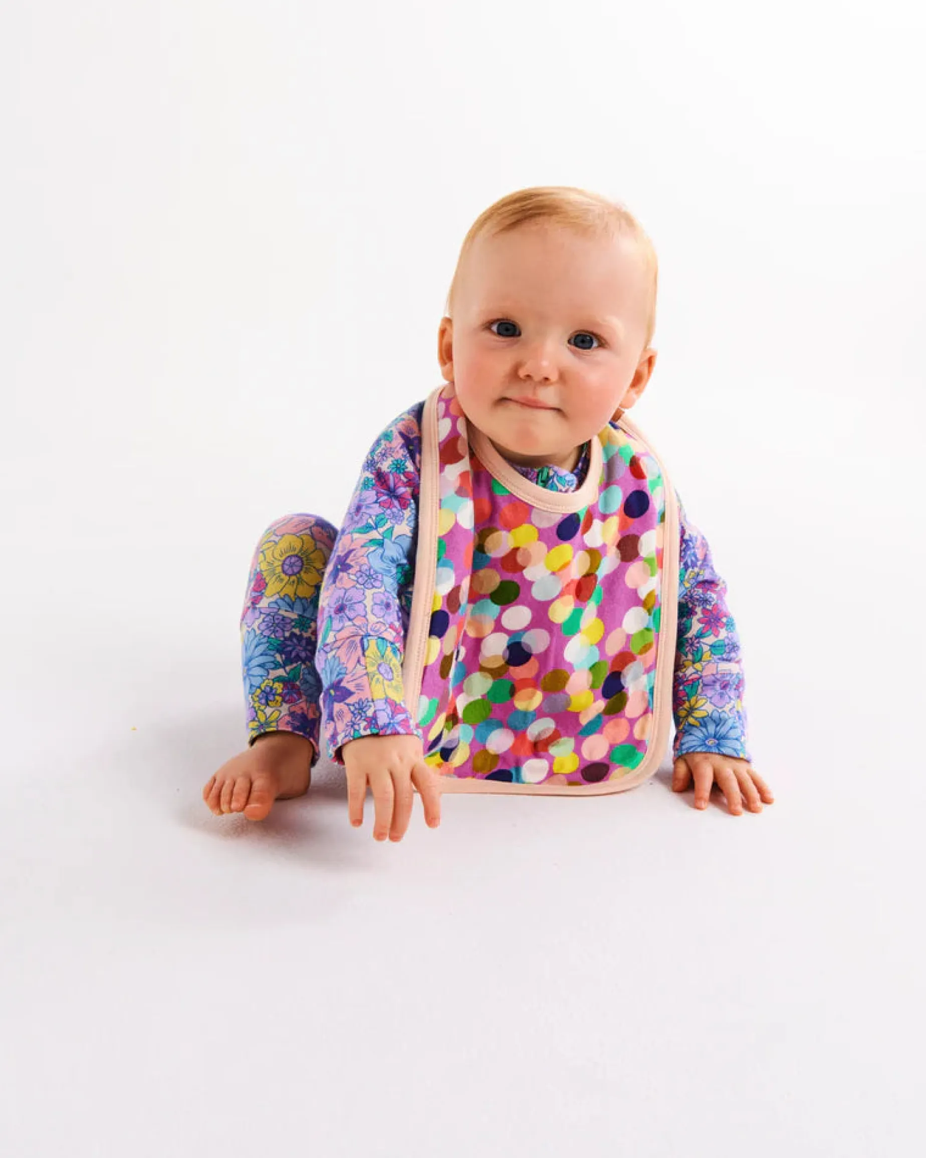 KIP & CO Organic Bib CONFETTI PINK