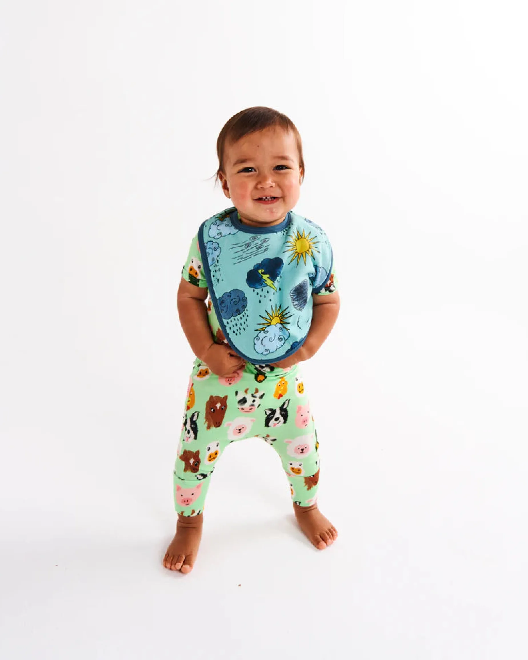 KIP & CO Organic Bib WEATHER REPORT
