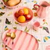 KIP & CO Platter PINK STRIPE