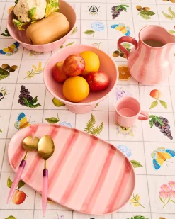 KIP & CO Platter PINK STRIPE