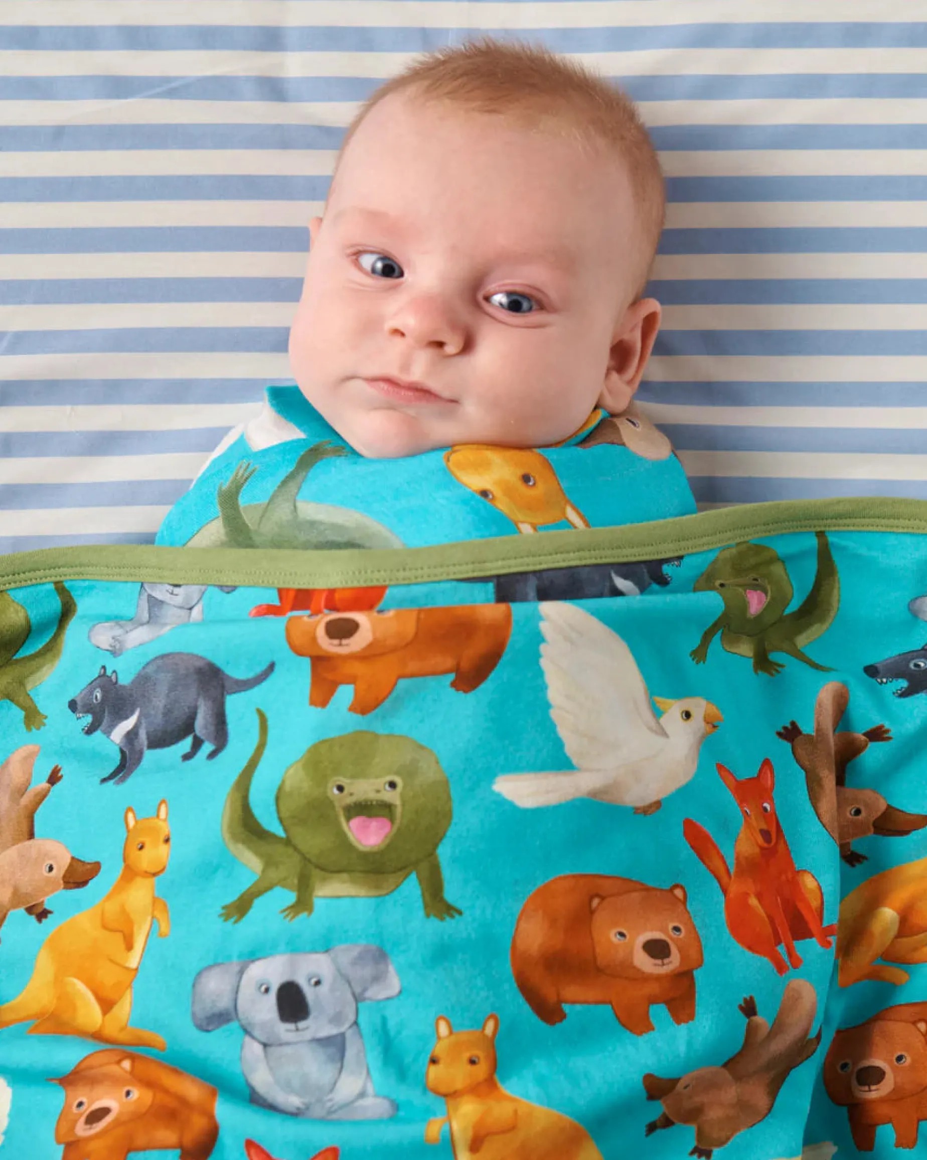 KIP & CO Snuggle Blanket HOME AMONG THE GUM TREES
