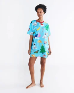 KIP & CO T Shirt Nightie CHRISTMAS ICONS