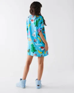 KIP & CO T Shirt Nightie CHRISTMAS ICONS