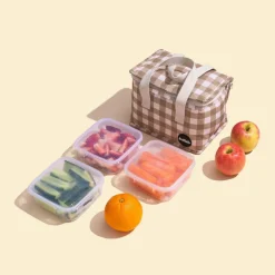 KOLLAB Lunch Box OLIVE CHECK