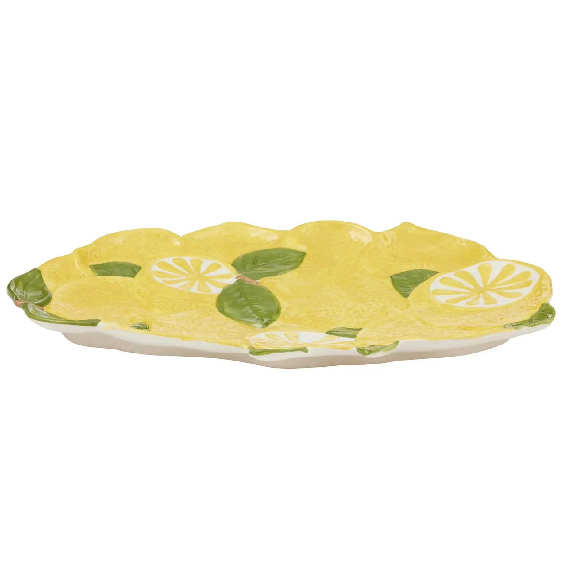 Limones Ceramic Platter YELLOW