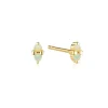 LINDA Birthstone Stud OPAL GOLD