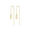 LINDA Brook Thread Earrings GOLD