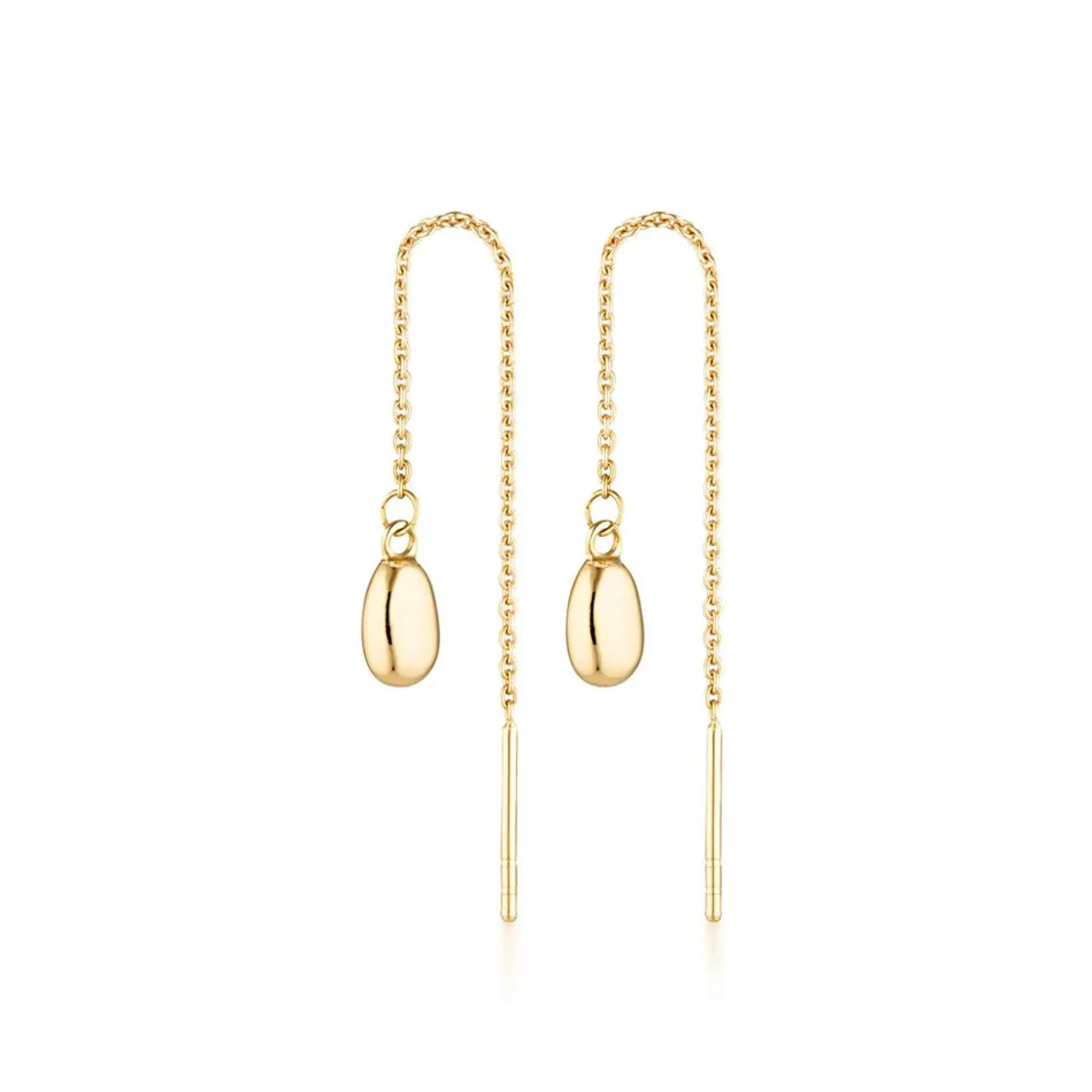 LINDA Brook Thread Earrings GOLD