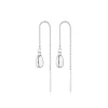 LINDA Brook Thread Earrings SILVER