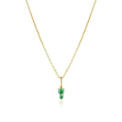 LINDA Gemstone Necklace EMERALD
