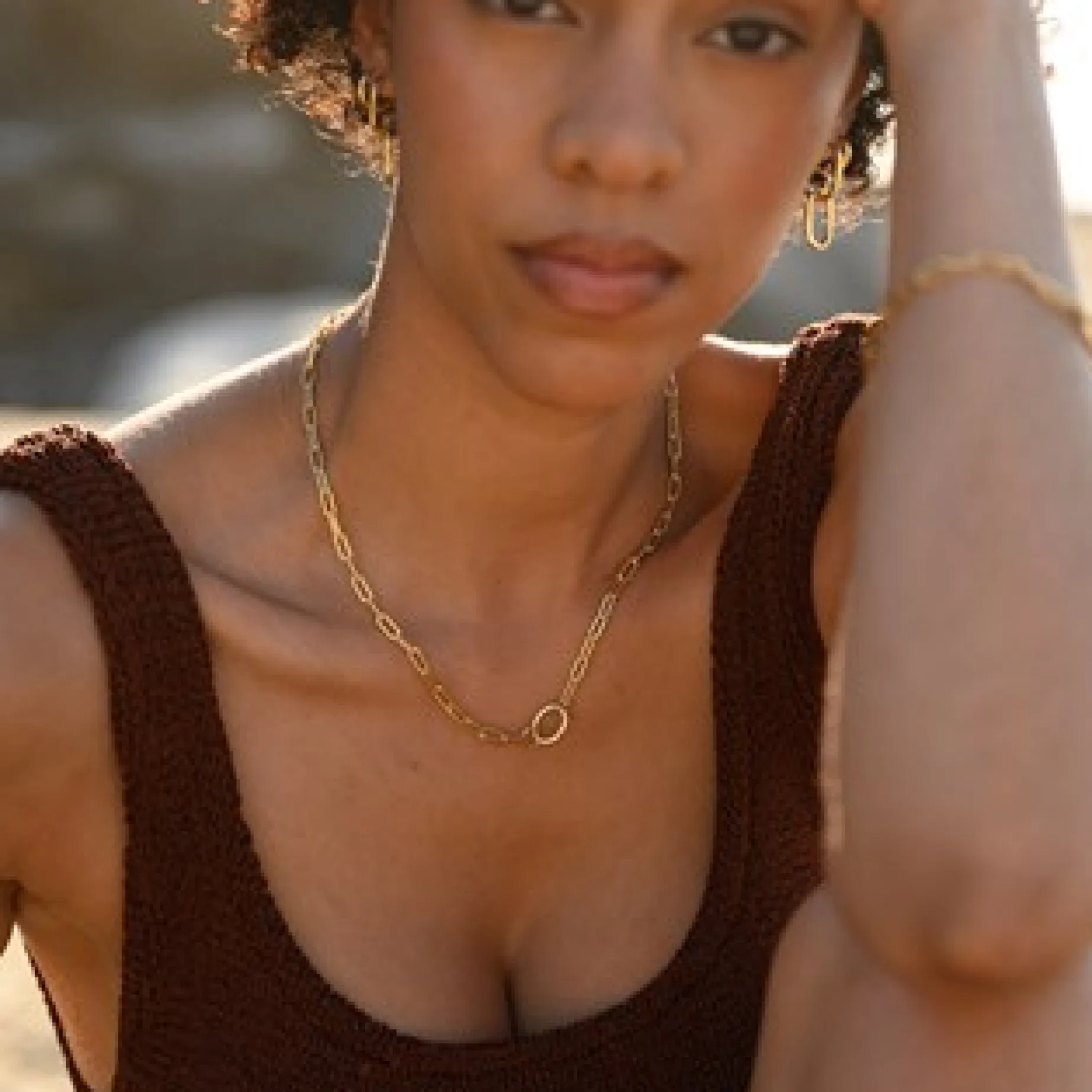 LINDA Paperclip Necklace GOLD