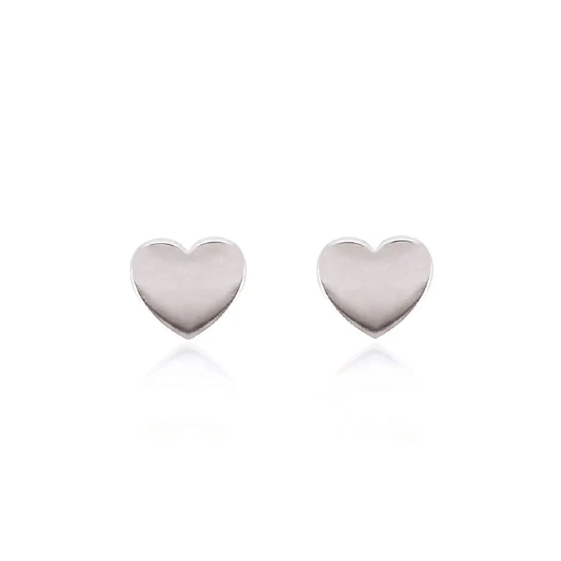 LINDA TAHIJA Heart Stud SILVER