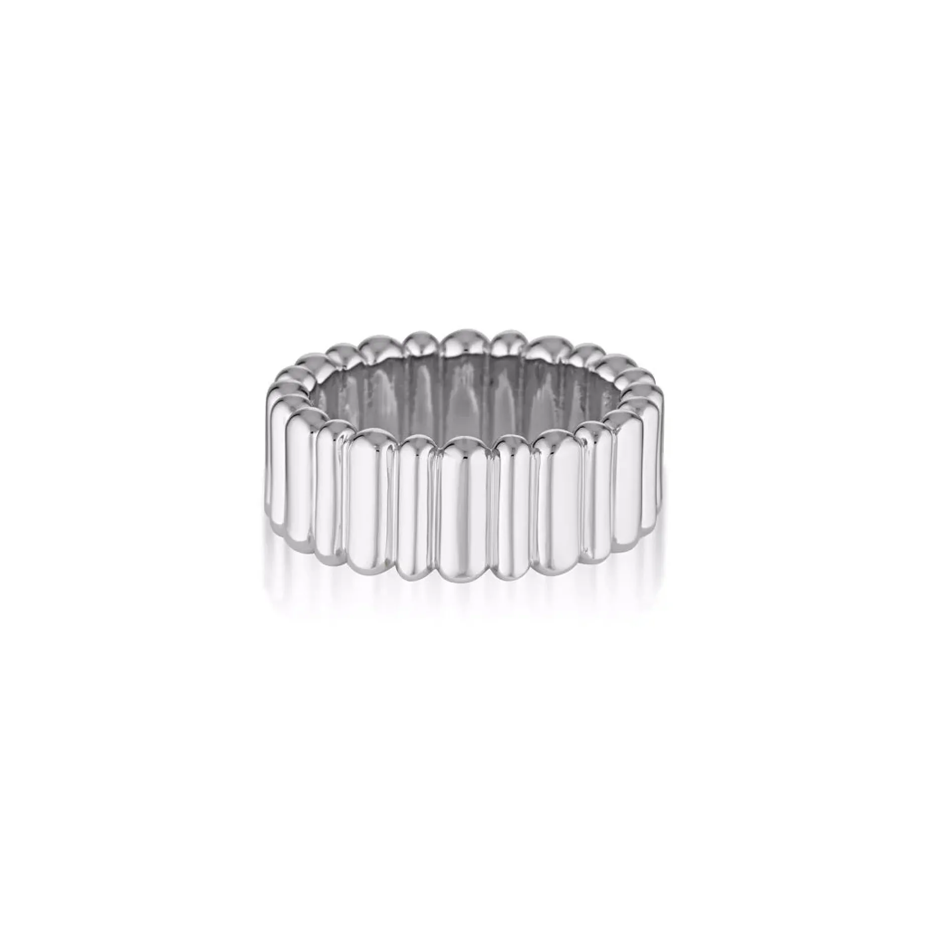 LINDA TAHIJA Linea Ring Medium SILVER