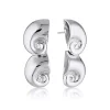 LINDA TAHIJA Nautilus Max Earrings SILVER