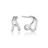 LINDA TAHIJA Split Earrings SILVER