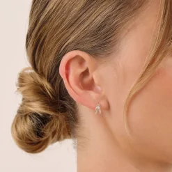 LINDA TAHIJA Split Earrings SILVER