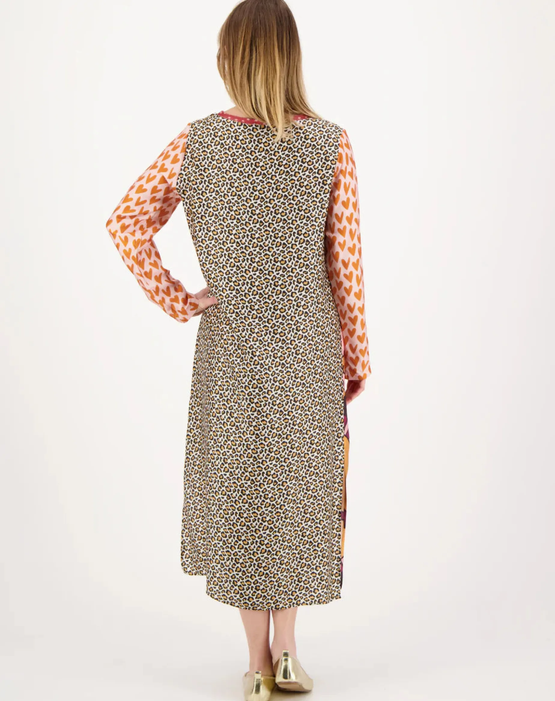 ME369 Violet V-Neck Dress SUNSET