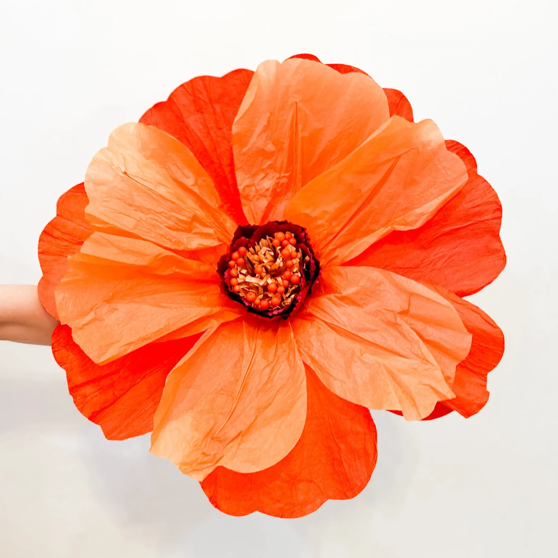 MOONLIGHT Paper Flower Large ORANGE