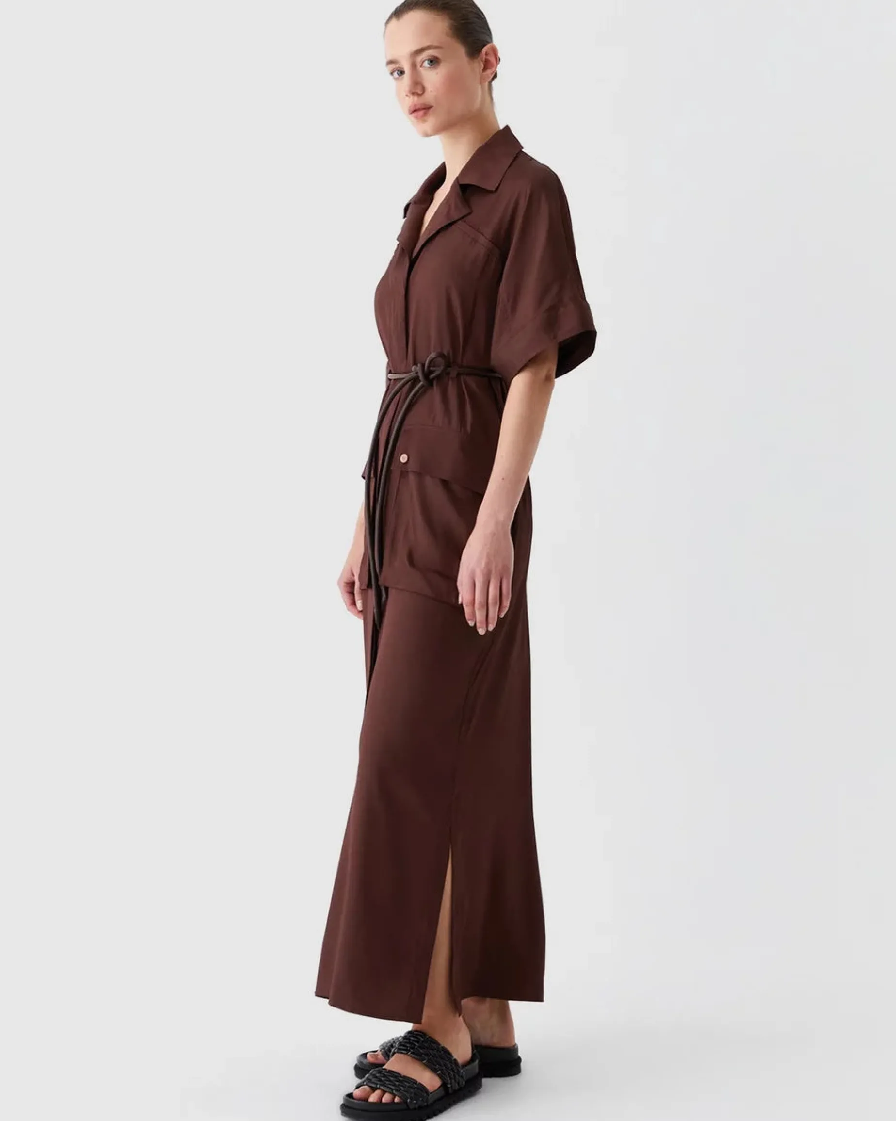 MORRISON Chloe Dress CHOCOLATE