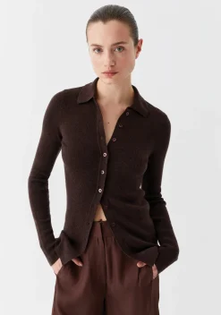 MORRISON Loren Knit Cardigan BARK