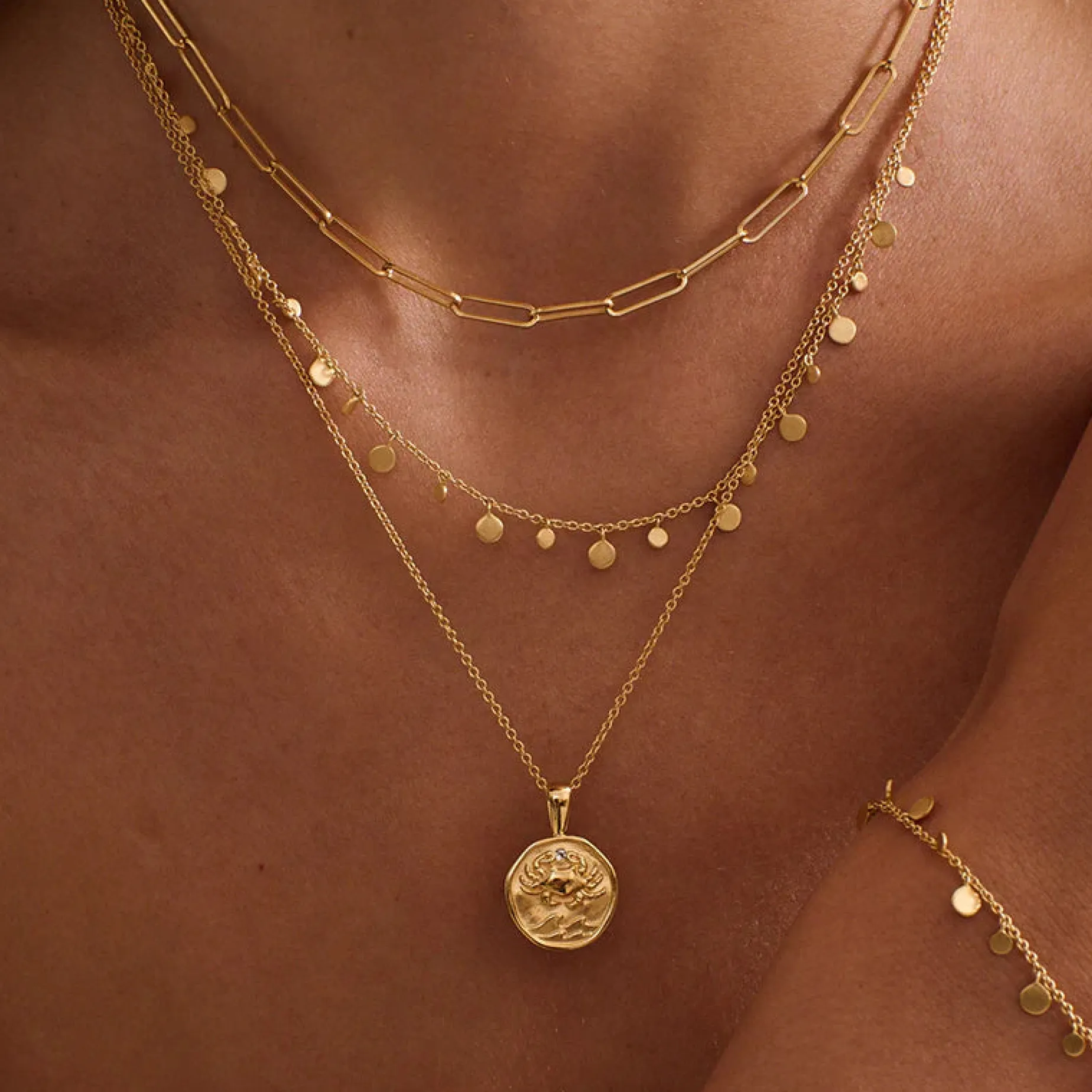 MURKANI Cancer Necklace GOLD