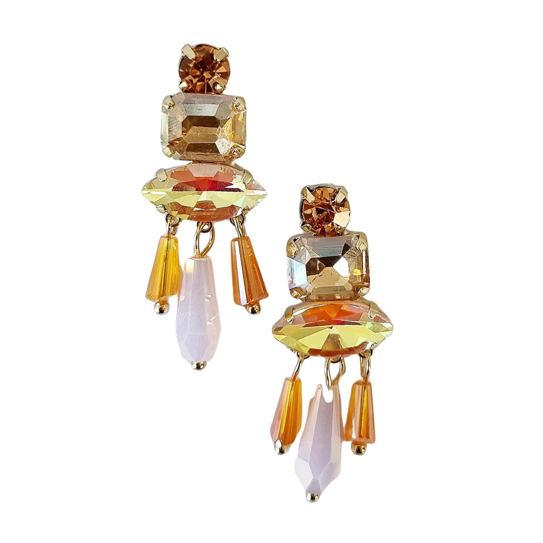 Nala Gem Earring ORANGE