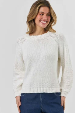 NATURALS Knit Jumper WHITE
