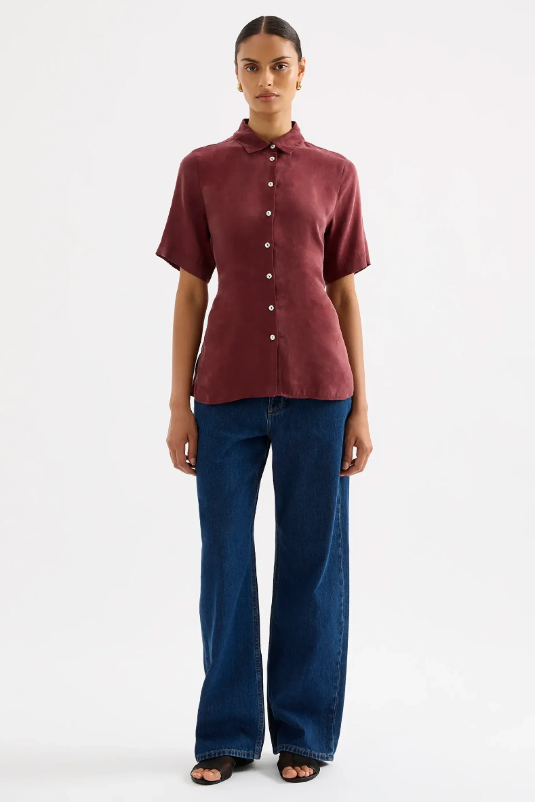 NUDE LUCY Devin Tencel Shirt