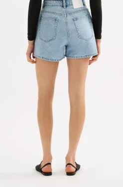 Nude Lucy Organic Mom Short BLUE WASH