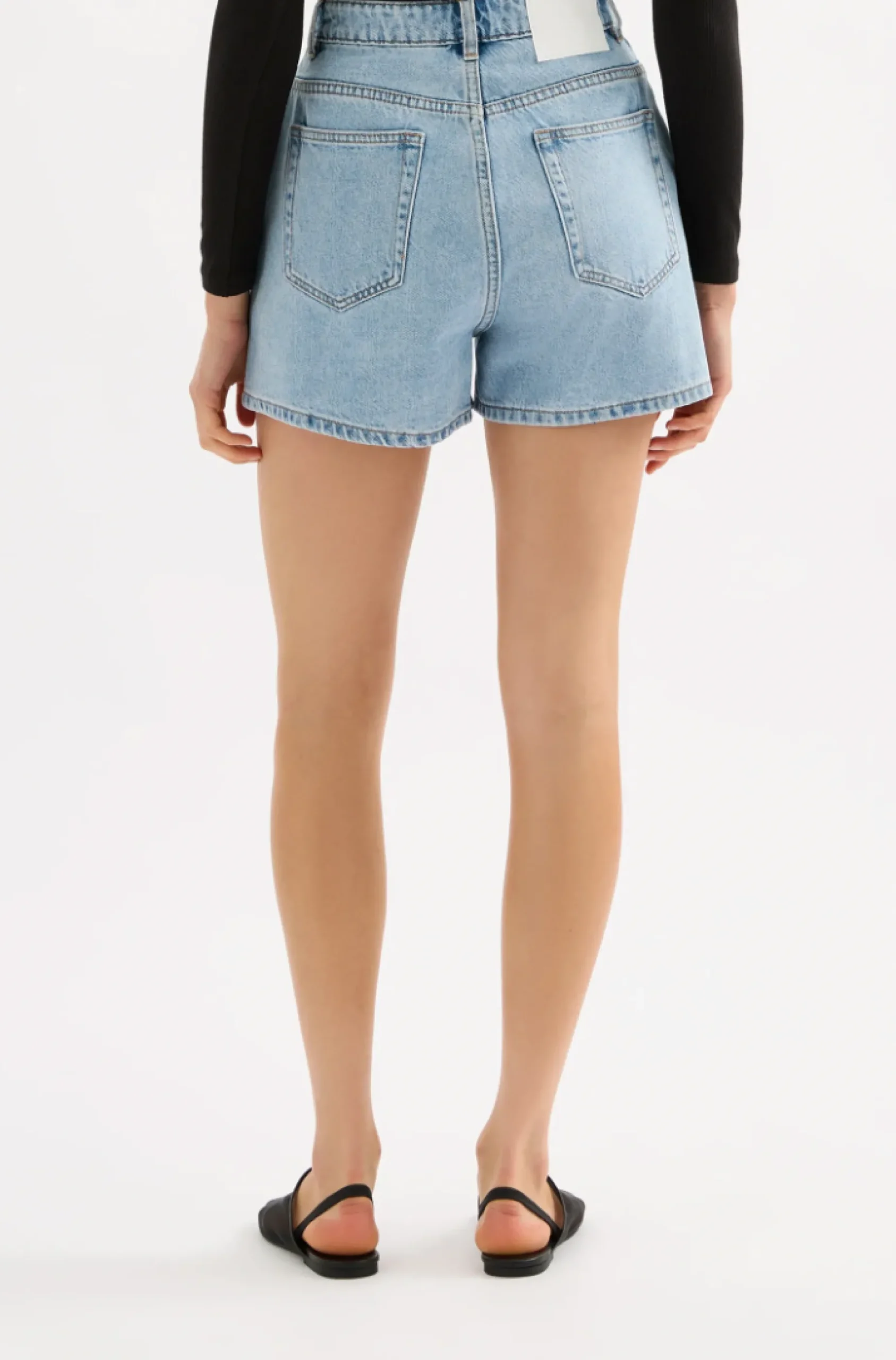 Nude Lucy Organic Mom Short BLUE WASH