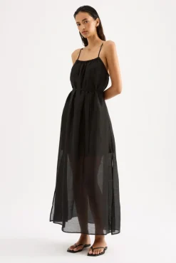 NUDE LUCY Ziki Maxi Dress BLACK