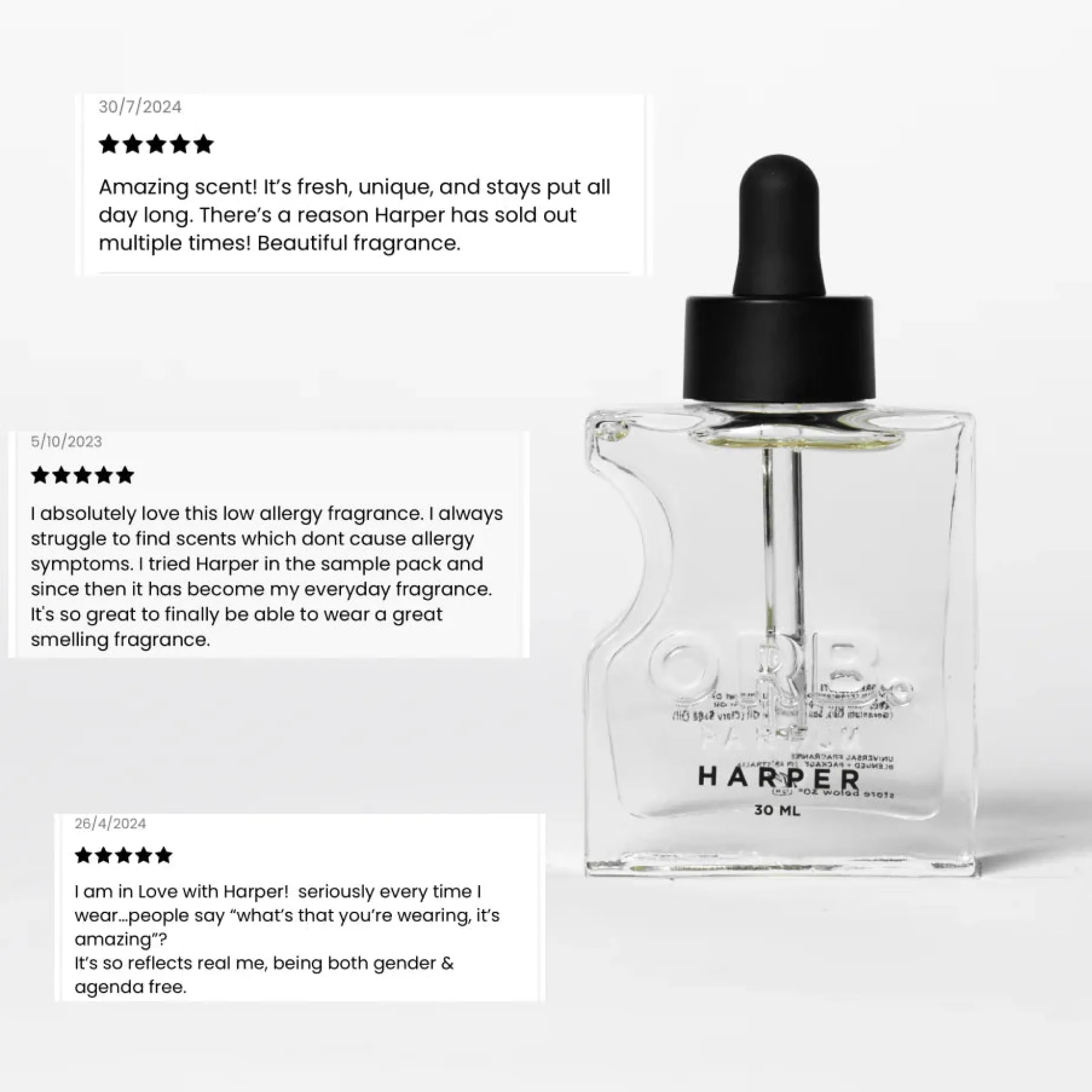 ORB OILS Perfume 30ml HARPER