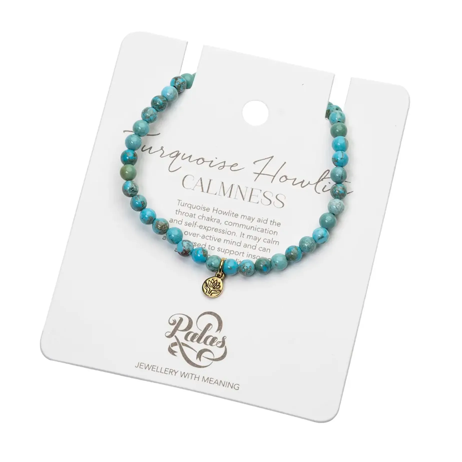 PALAS Healing Gem Bracelet TURQUOISE HOWLITE
