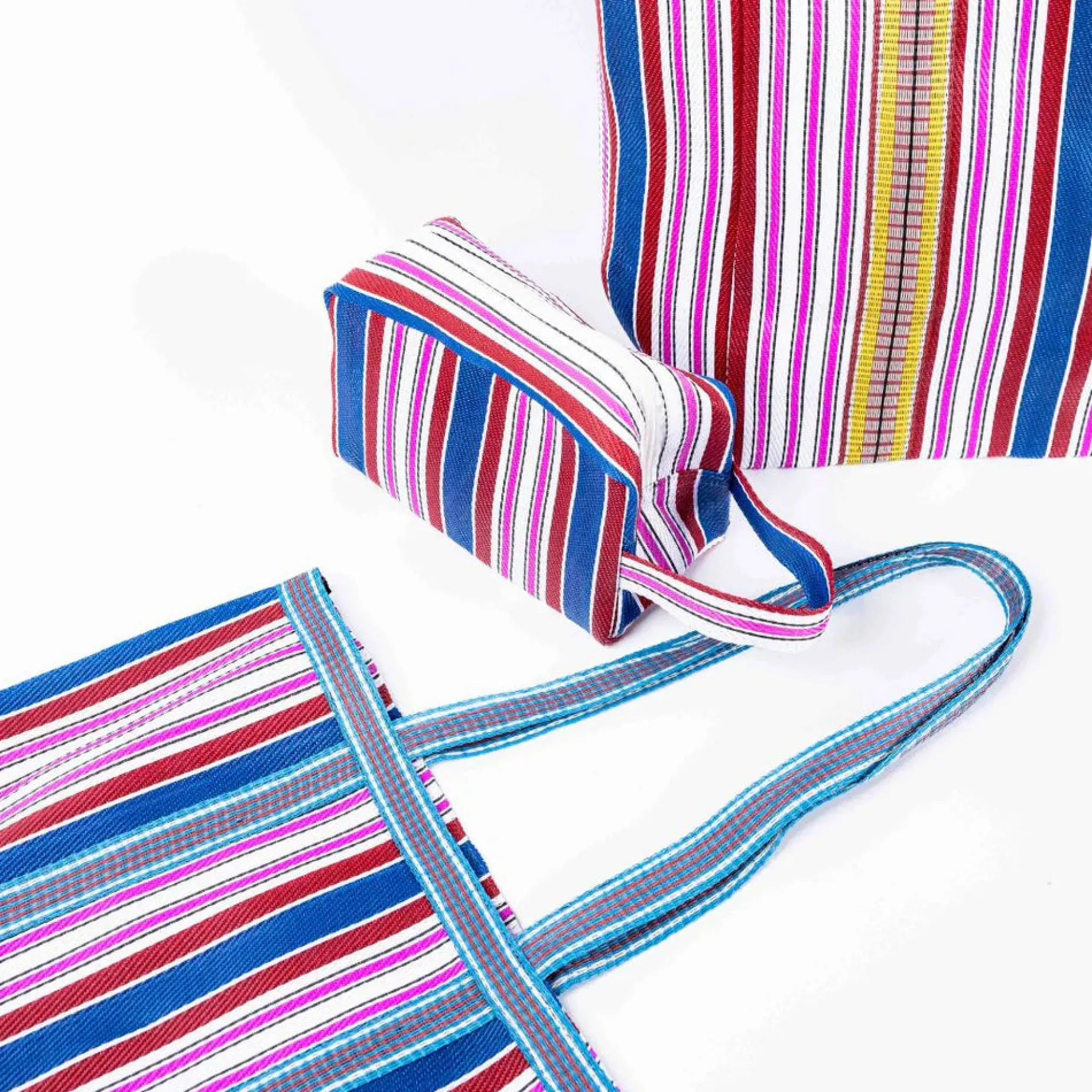 PARISIAN COOL Monaco Tote PINK + NAVY